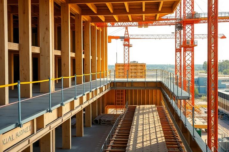 Formwork strip progress photo